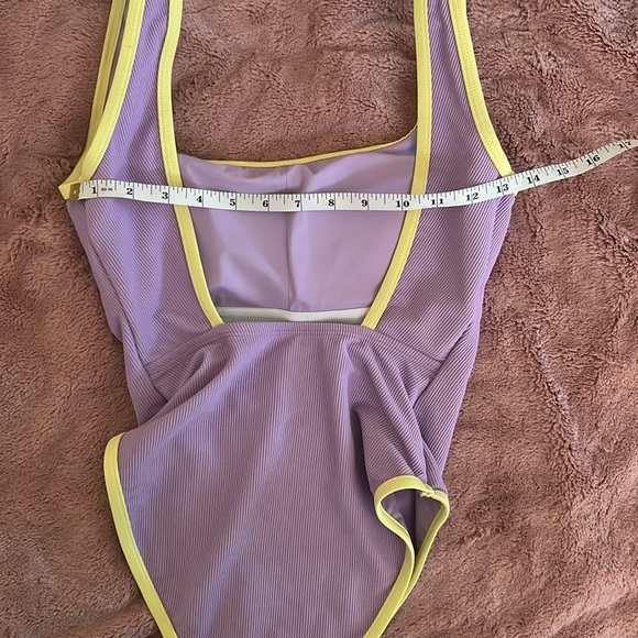 Lain Snow purple and Yellow One Piece Swimwear - Picture 5 of 6